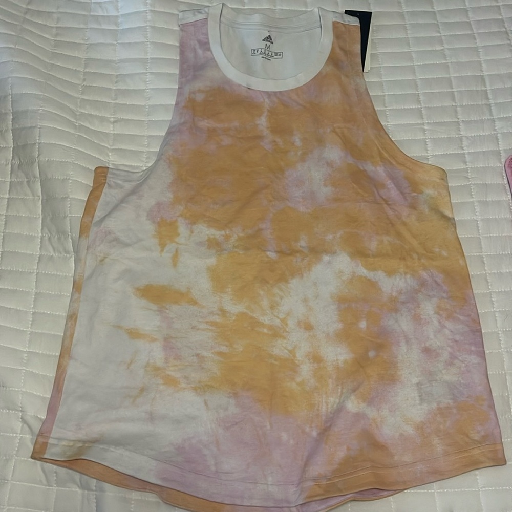 2 Women’s Adidas tie die workout tanks